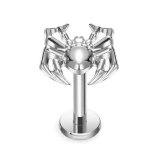 Piercing Labret Titânio Aranha Cod - TC117